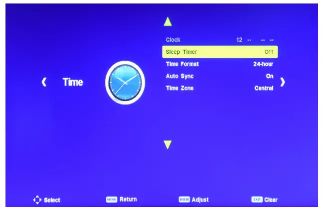 SEURA 19.6, 27.6 Vanity TV Mirror - Time