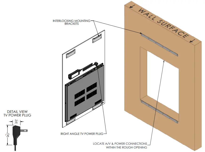 SEURA 19.6, 27.6 Vanity TV Mirror - dimension 2