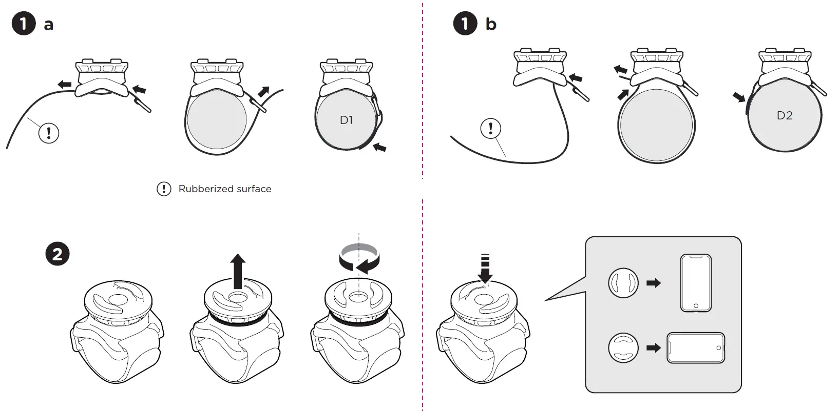 SP CONNECT Universal Phone Mount Works 1
