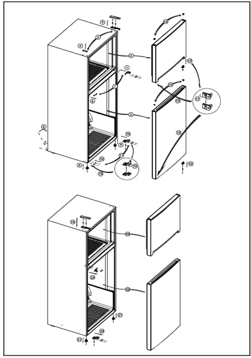 SUMMIT FF1513SS Series Compact Refrigerator - Reversing