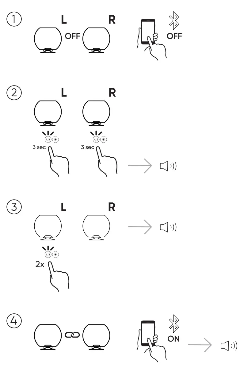 Kooduu Sphere Brushed Silver Table Lamp - pairing