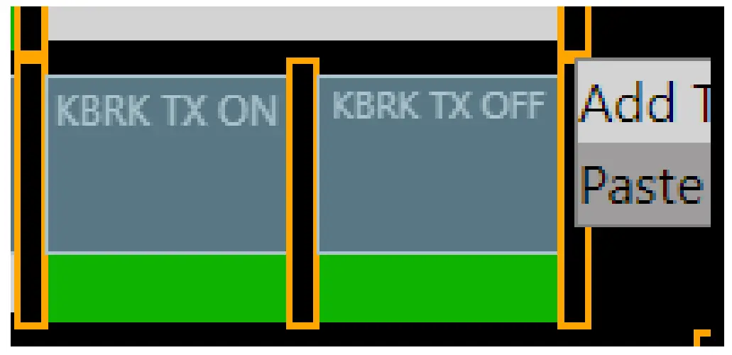 Buffer Zone Context Menu