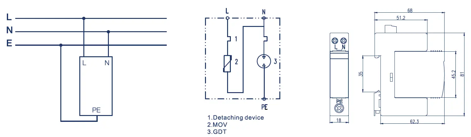 BG ELECTRICAL-CUSPDT21-B-Type-2-Single-Phase-Surge-Arrester-Main-Switch-Consumer-Unit-with-SPD-1