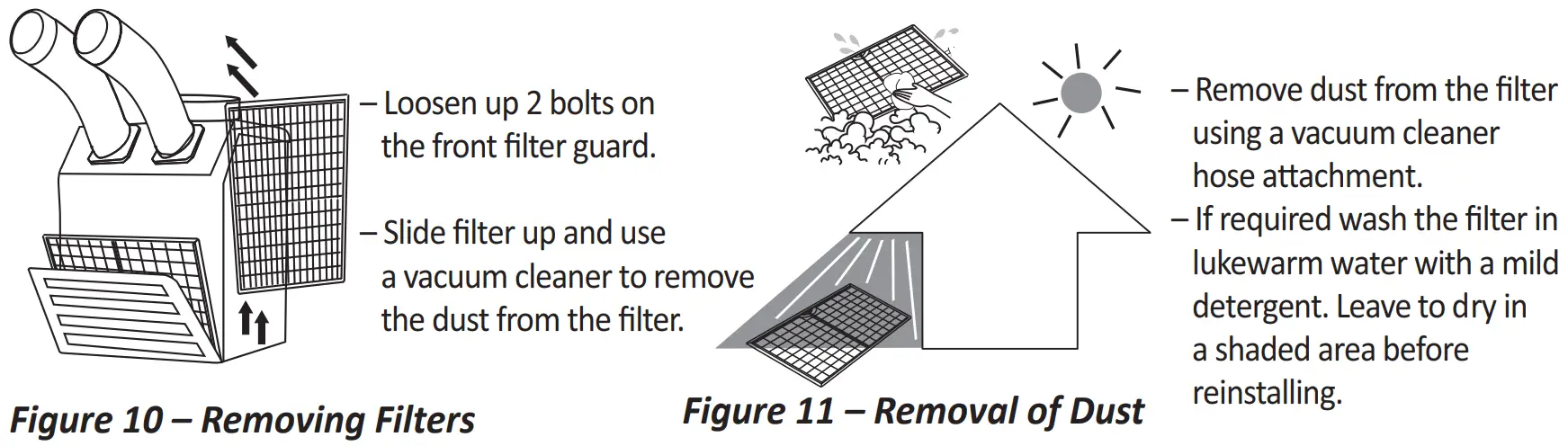 KOLDWAVE 6KK21BGA2AA00 Portable Air Conditioner - FILTER CLEANING