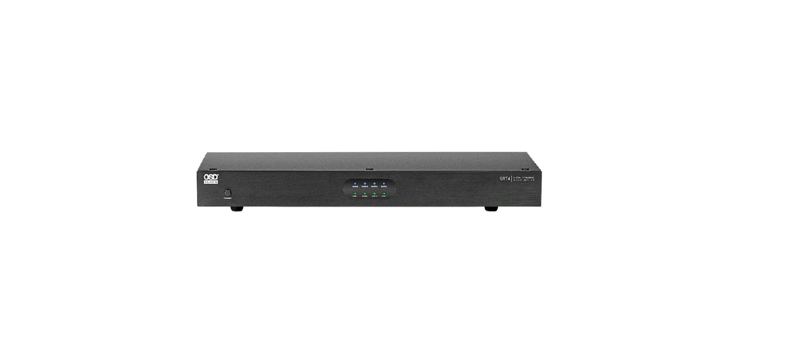 Osd Black Srt4 4-zone Streaming Media Server User Guide