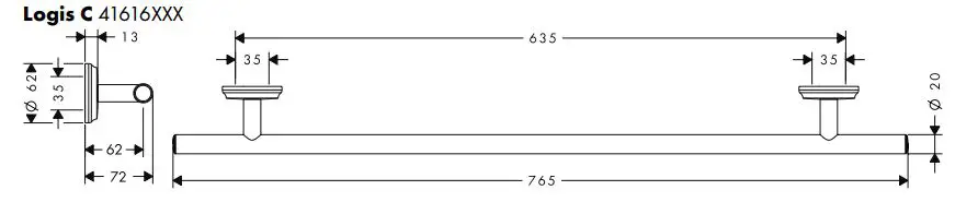 hansgrohe-41616000-Logis-C-Bath-Towel-Holder-PRODUCT-5