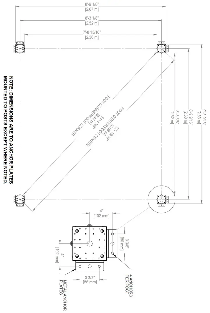 Backyard Discovery Norwood 10 ft 10 ft Light Brown Gazebo - Fig1