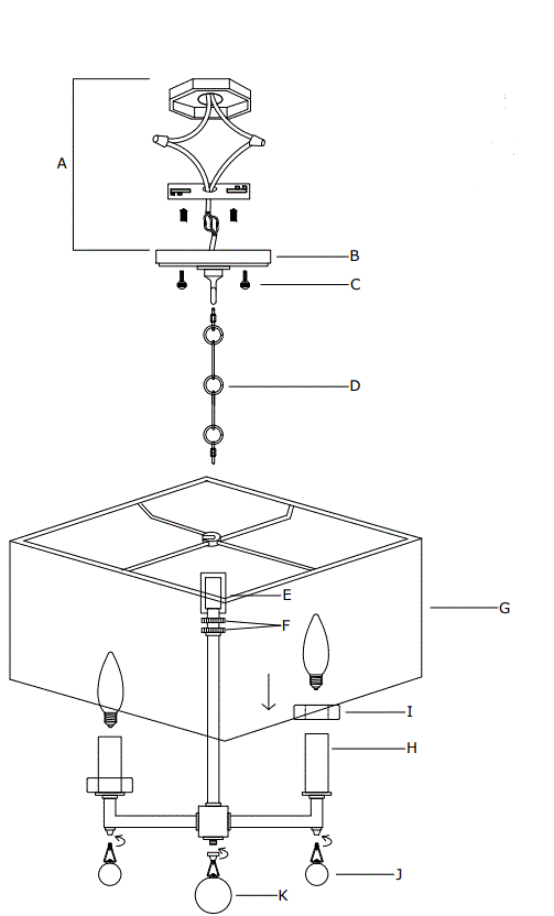 CRYSTORAMA 8105-PN Paxton Four Light Chandelier6