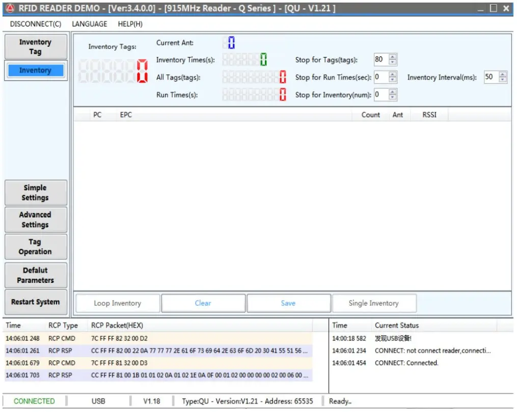 SAXXON FC06 UHF Desktop Reader - USB device
