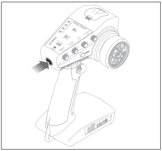 POWER ON THE TRANSMITTER