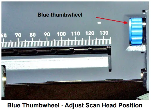 FPi 4500 Series Folder Inserter - blue thumbwheel