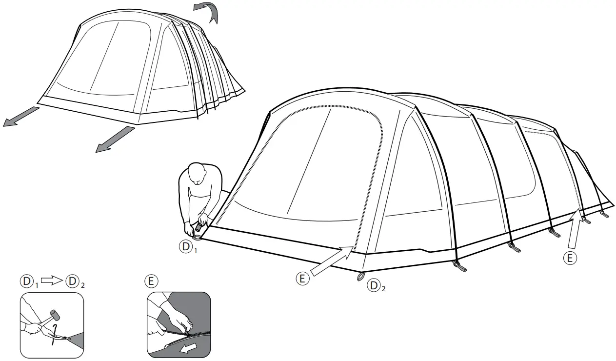 Pitching Tent Instruction