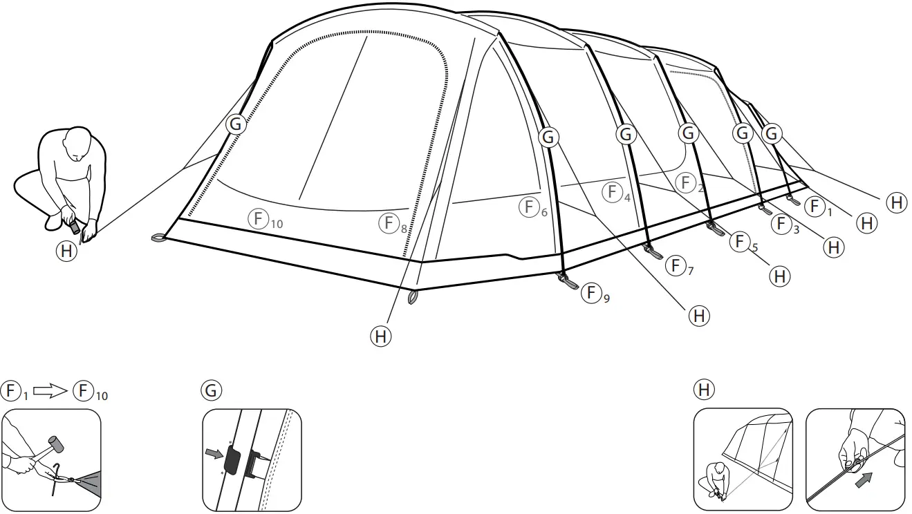 Pitching Tent Instruction