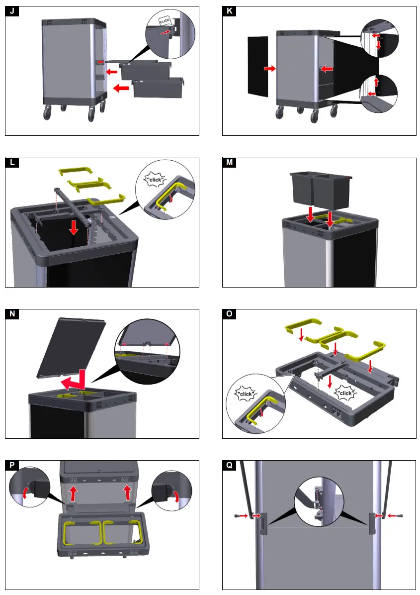 K RCHER FM ExpertPro 50 S Medium Sized Cleaning Cart - Parts 3