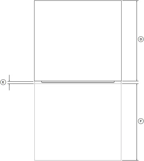 FISHER PAYKEL DD60SHTI9 - PRODUCT DIMENSIONS 1