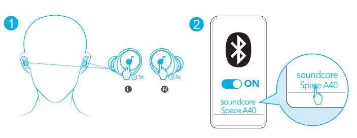 soundcore Space A40 Wireless Earbuds - ULTIPOINT