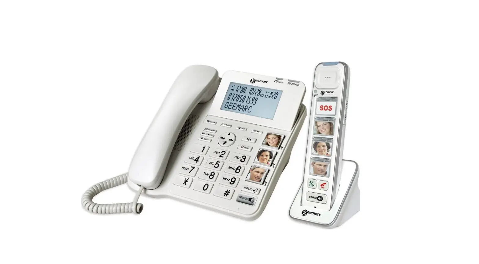 Geemarc Amplidect Combi 295 Photo Amplified Corded And Cordless Phone User Guide