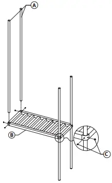REGENCY 600AKR60 Aluminum Keg Rack B1