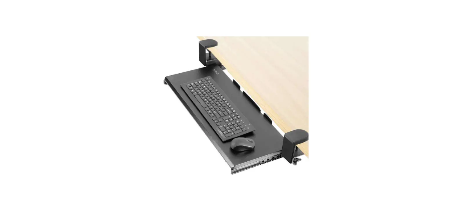 V I V O Mount-kb05es Black Clamp-on Small Keyboard Tray Instruction Manual