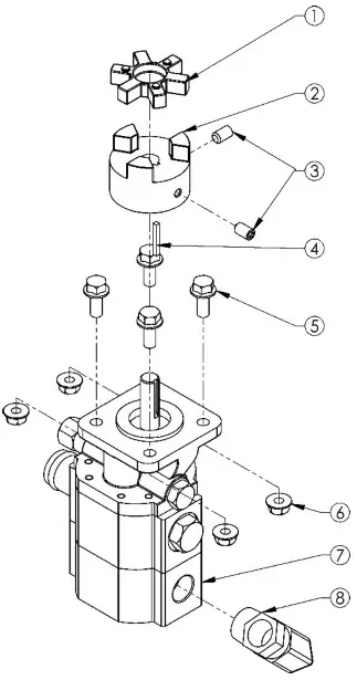 SWISHER LS22E Commercial Pro Electric Log Splitter - PARTS BREAKDOWN 3