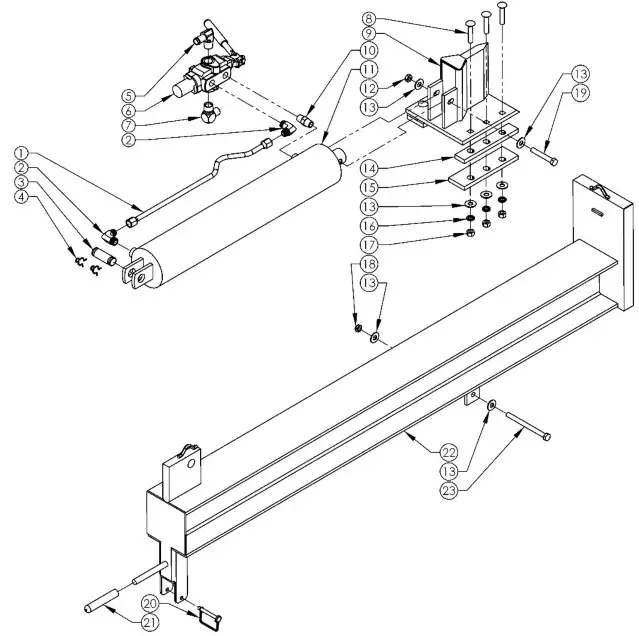 SWISHER LS22E Commercial Pro Electric Log Splitter - PARTS BREAKDOWN 5