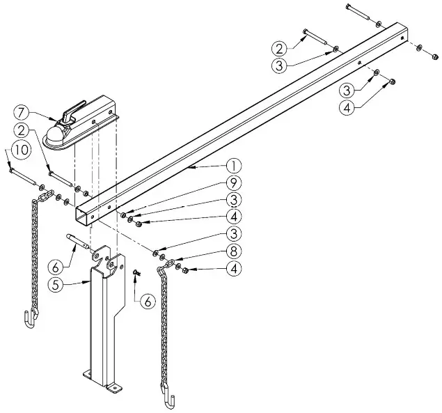 SWISHER LS22E Commercial Pro Electric Log Splitter - PARTS BREAKDOWN 6