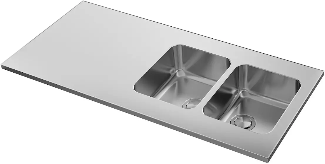 IKEA OLOFSJÖN Countertop with 2 Integrated Sinks