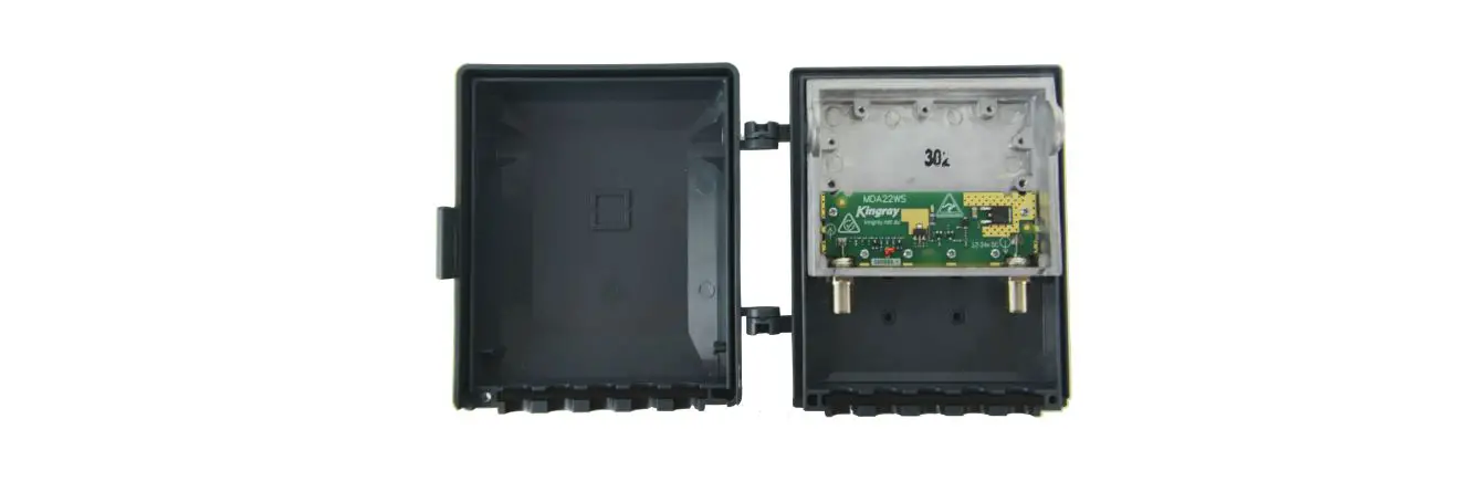 Kingray Mda22v Shielded And Non Shielded F Type Masthead Distribution Amplifiers Installation Guide