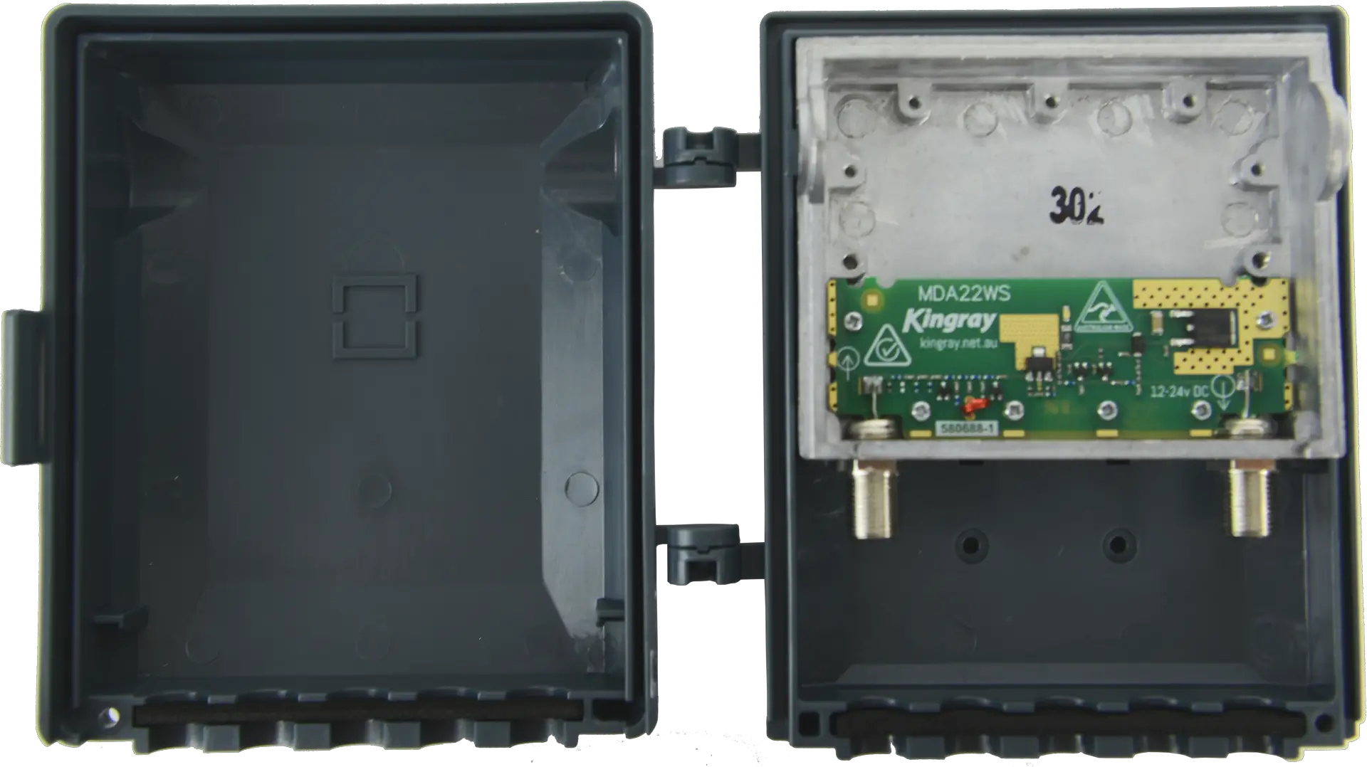 Kingray MDA22V Shielded and Non Shielded F Type Masthead Distribution Amplifiers-PRODUCT