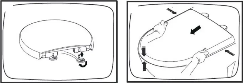 better bathrooms BeBa-17290 Top Fix Soft Close Toilet Seat - Installation 2