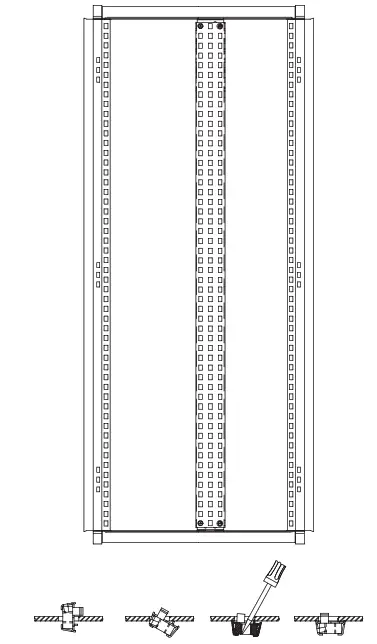 nVent HOFFMAN PROLINE Full Height Vertical Grid Straps - Figure 3