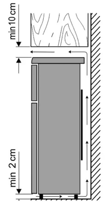 SEVERIN RKG 8920 Fridge Freezer Combination - Ventilation