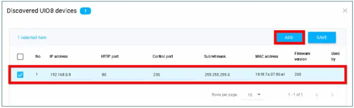 i3 INTERNATIONAL UIO8 v2 Universal Input Output Device - Adding UIO8v2 device to SRX Pro 4