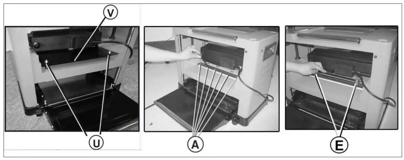 Dismantling the knife blade