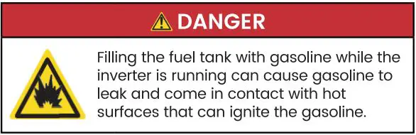 maXpeedingrods MXR4500i Inverter Generator User Manual - Add Fuel