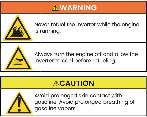 maXpeedingrods MXR4500i Inverter Generator User Manual - Add Fuel