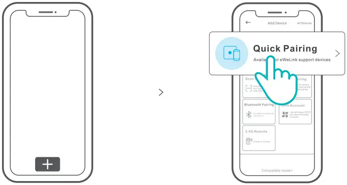 Sonoff IFAN04 L Wi-Fi Smart Ceiling Fan with Light Controller - Add Device