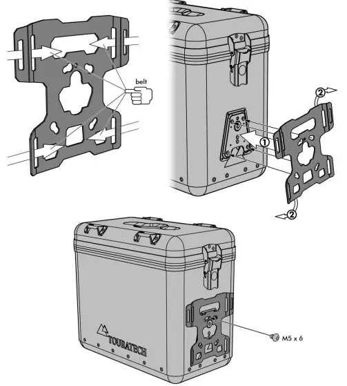 TOURATECH-01-050-3422-0-Adapter-Plate-for-Extreme-Edition-Bag-fig-1