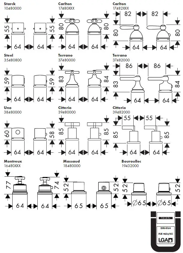 hansgrohe-17482090-AXOR-CARLTON-Thermostatic-2-Hole-Faucet-FIG-2