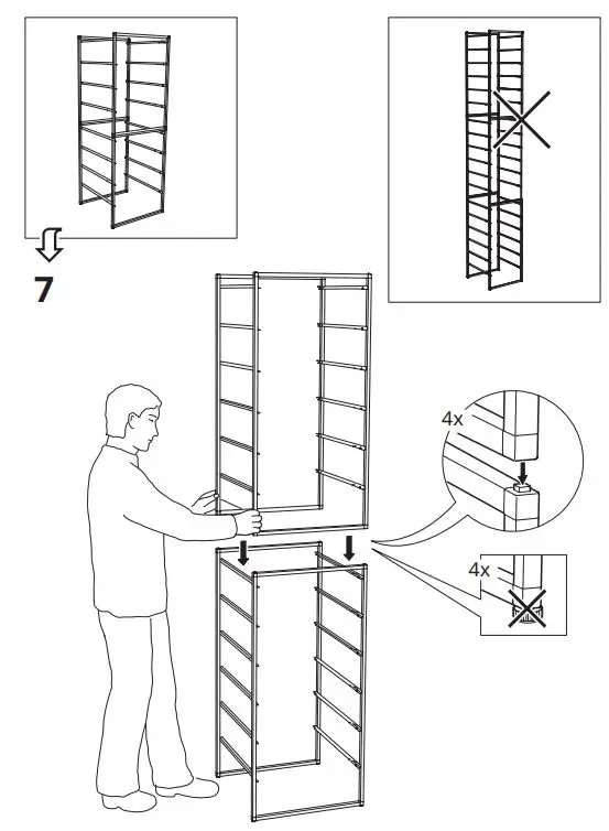 IKEA-JONAXEL-50x51x104cm-Storage-System-Frame-PRODUCT-10