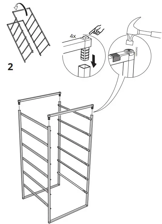 IKEA-JONAXEL-50x51x104cm-Storage-System-Frame-PRODUCT-3