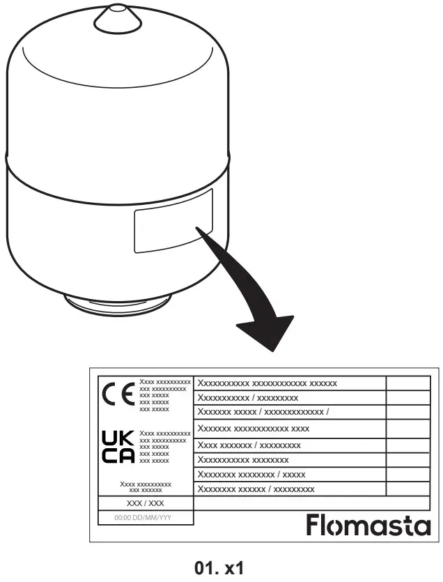 Flomasta 5063022027429 Central Heating Expansion Vessels - Parts