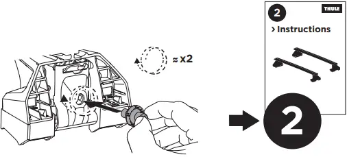 THULE Kit 186120 Flush Railing C5