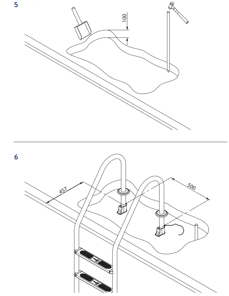Flexinox Pool Ladder - Fig 3