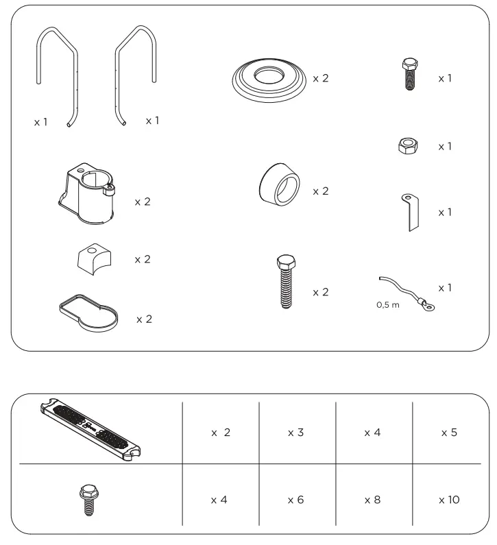 Flexinox Pool Ladder - Fig