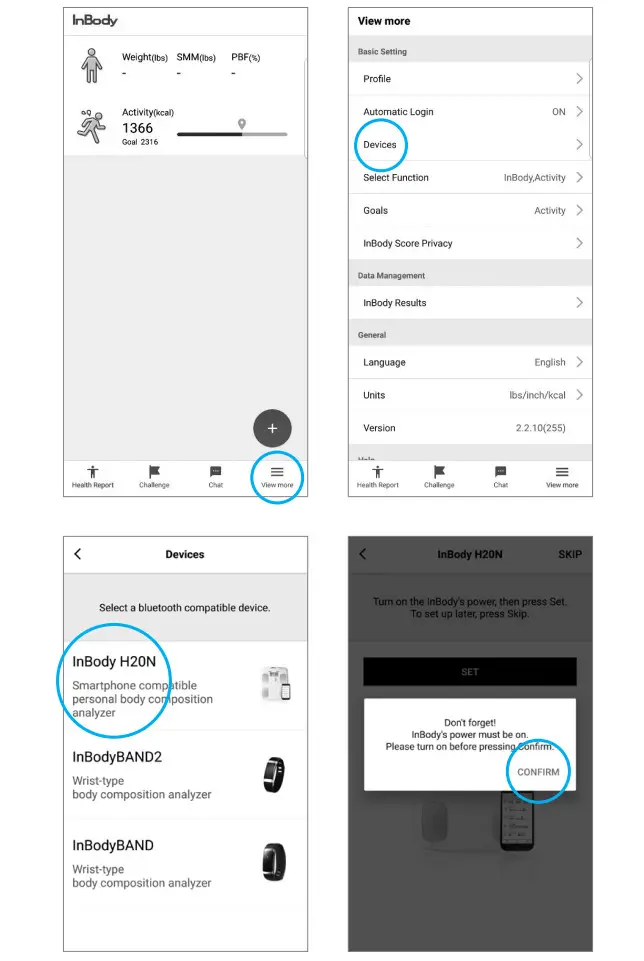 InBody H20N Smart Full Body Composition Analyzer Scale - InBody