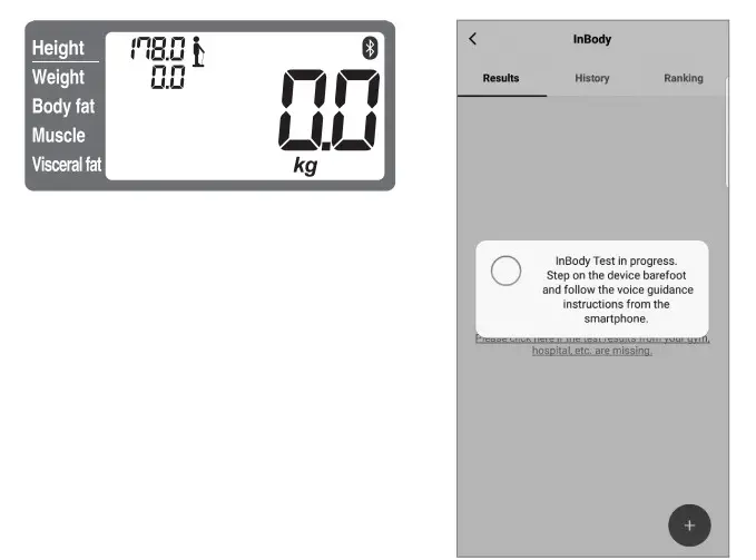 InBody H20N Smart Full Body Composition Analyzer Scale - testing