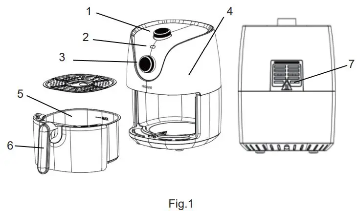 FRIGIDAIRE EAF230 2.0L Compact Air Fryer-FIG2