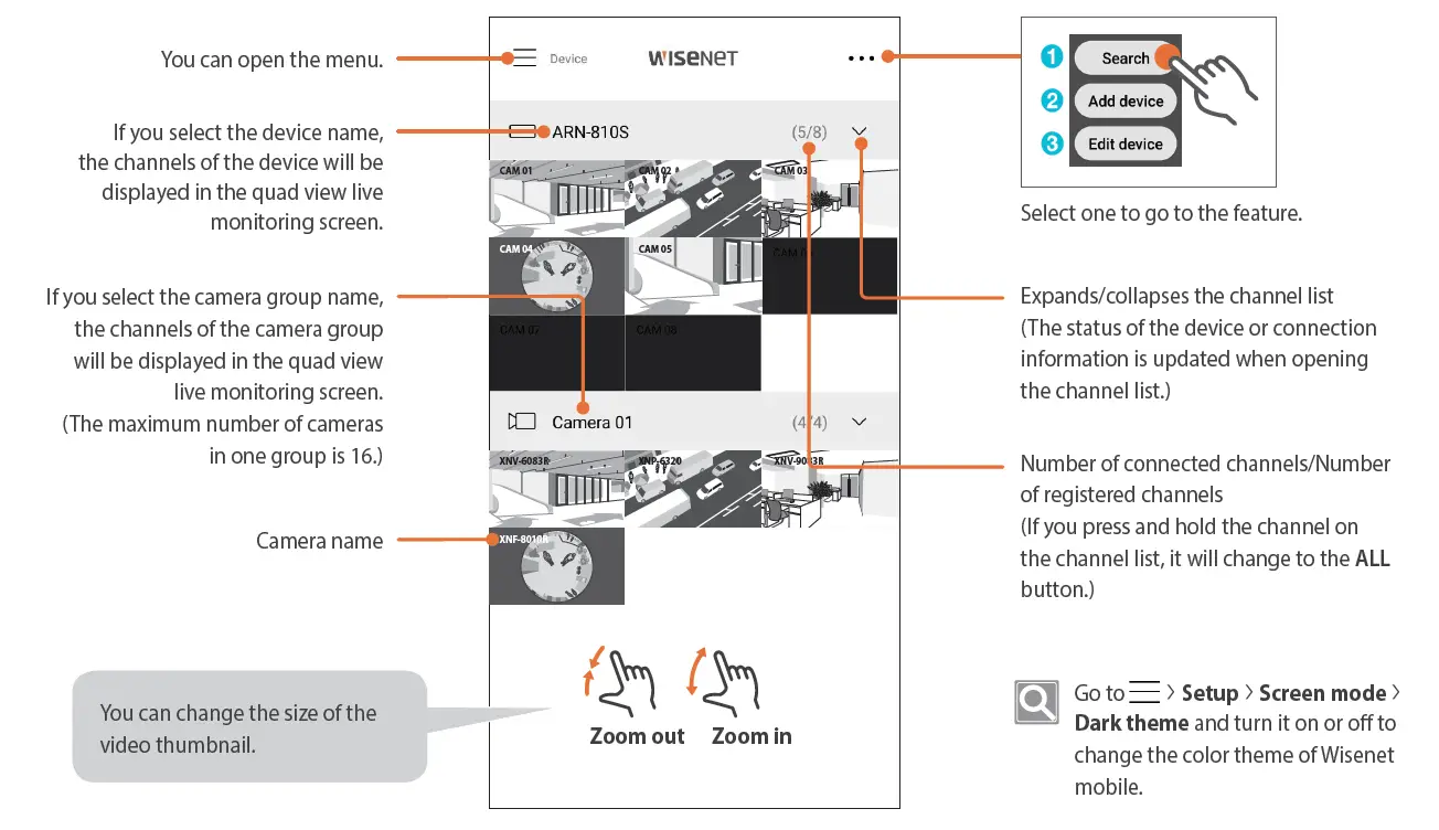 Hanwha Vision Wisenet Mobile App User Guide-fig-4