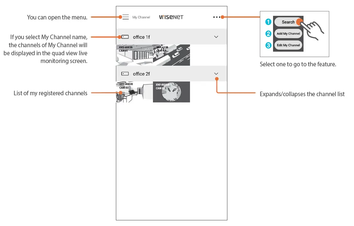 Hanwha Vision Wisenet Mobile App User Guide-fig-7